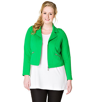 Зелено дамско яке Mimi снимка