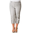 Ленен дамски сив панталон Vitalia-0 снимка