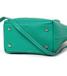 Зелена чанта с трапецовидна форма Ema-3 снимка