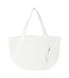 Бяла дамска чанта тип кошница-0 снимка
