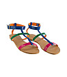Дамски многоцветни сандали -0 снимка