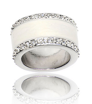 Седефено бял пръстен La Majestic снимка