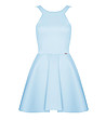 Светлосиня къса стилна рокля Malvina-3 снимка