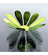 Комплект от 12 броя зелени декоративни цветя-2 снимка