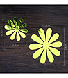 Комплект от 12 броя зелени декоративни цветя-4 снимка