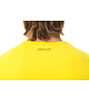 Мъжка памучна жълта тениска с принт-3 снимка