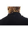Мъжка памучна черна блуза с тъмносин принт -3 снимка
