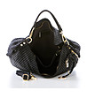 Дамска кожена чанта в черен цвят -3 снимка