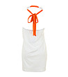 Бяла къса плажна рокля-1 снимка