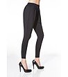 Черен дамски панталон Kleo с набори -2 снимка