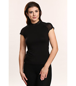 Дамска блуза в черен цвят Siena  снимка