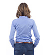 Синя дамска памучна риза Donna-1 снимка