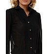 Ефирно черно боди тип риза-3 снимка
