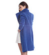 Синьо дамско палто Mariela-1 снимка