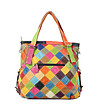 Многоцветна дамска чанта от естествена кожа Boni-1 снимка