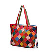 Многоцветна дамска кожена чанта Sofie-4 снимка
