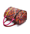 Дамска многоцветна кожена чанта Tina-4 снимка
