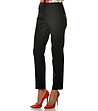Черен памучен дамски панталон-2 снимка