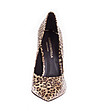 Дамски кожени обувки с леопардови шарки Vitalia-3 снимка