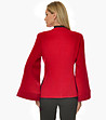 Късо дамско червено палто-1 снимка