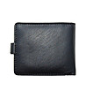 Мъжки кожен портфейл в черно с лого-3 снимка