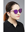 Лилави огледални дамски слънчеви очила-0 снимка