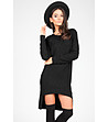 Черна плетена рокля Annabel-0 снимка