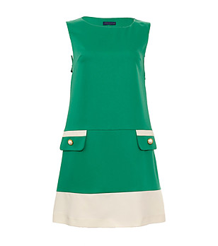 Зелена рокля с контрастна част от Vivi Boutique снимка