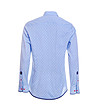Памучна синя мъжка риза с принт на точки Anselm-1 снимка