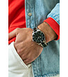 Мъжки часовник хронограф в сребристо и черно Ansel-1 снимка