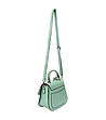 Светлозелена дамска чанта от естествена кожа Ester-1 снимка