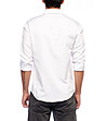 Бяла памучна мъжка риза Sammy-1 снимка