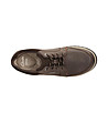 Тъмнокафяви мъжки обувки от естествена кожа-3 снимка