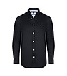 Черна памучна мъжка риза-0 снимка