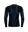 Unisex черна термо блуза със сини елементи-1 снимка