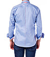 Синя памучна мъжка риза Andres-1 снимка