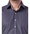 Сива памучна мъжка риза Hawai-3 снимка