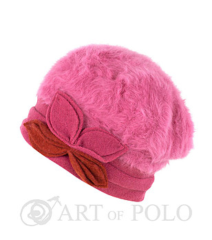 Розова дамска шапка Olivia снимка