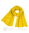 Дамски шал в жълт цвят-0 снимка