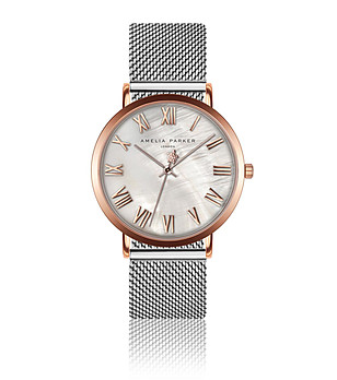Дамски часовник в розовозлатисто и сребристо Jemima снимка