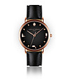 Дамски часовник в розовозлатисто и черно с каишка Viv-0 снимка