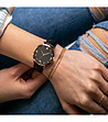 Дамски часовник в розовозлатисто и черно с каишка Viv-1 снимка
