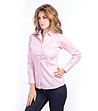Розова памучна дамска риза-2 снимка