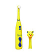Жълта детска четка за зъби Котка-1 снимка