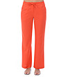 Оранжев дамски панталон с лен-0 снимка
