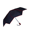 Черен автоматичен чадър с червени кантове-1 снимка
