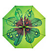Сгъваем дамски чадър в синьо и зелено с UV защита-1 снимка
