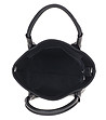 Черна кожена дамска чанта Demi-3 снимка