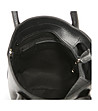 Черна кожена дамска чанта Demi-4 снимка