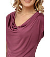 Дамска блуза в цвят бордо Violeta-4 снимка
